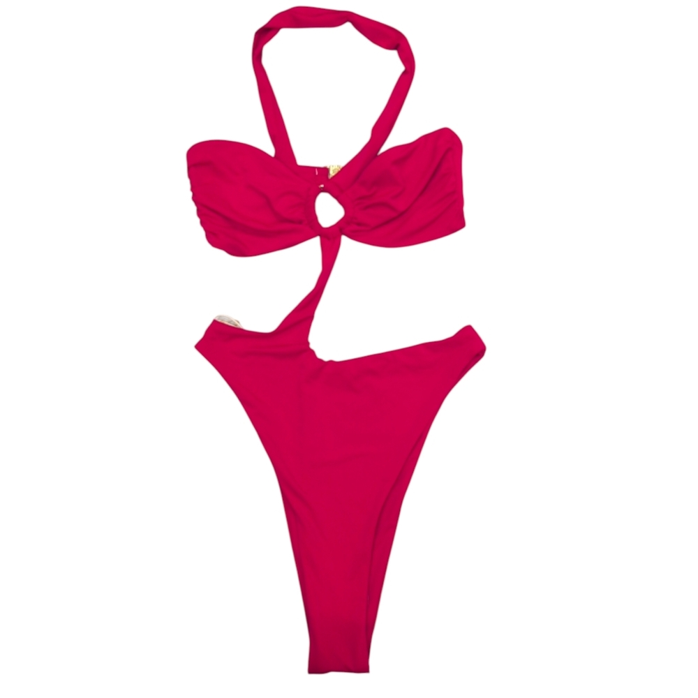 NWT RIOT SWIM Belen One Piece Swimsuit Red